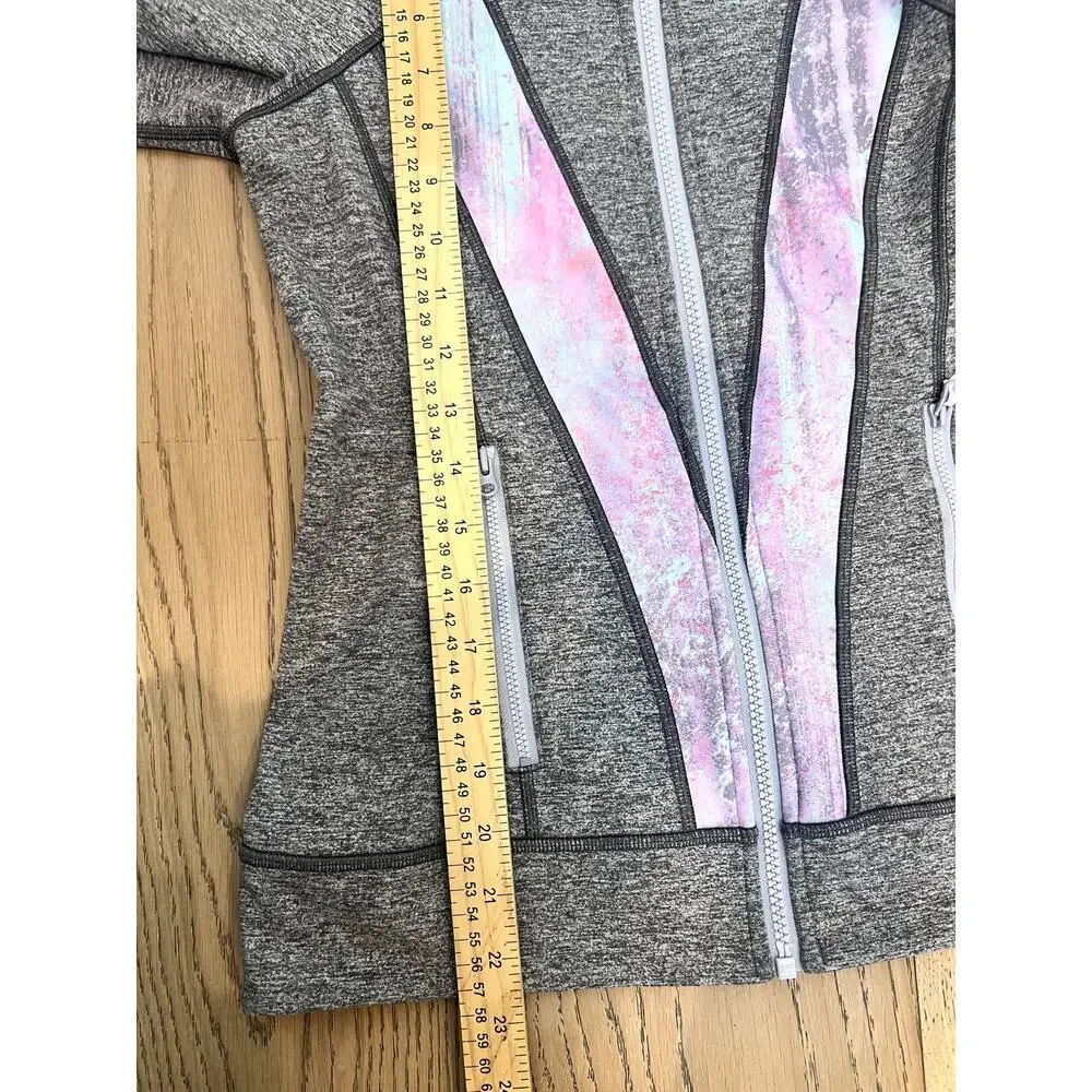Ivivva by Lululemon Full Zip Jacket In Heathered Gray Size 14